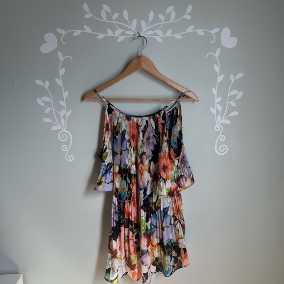 Flower Print Cold Shoulder Spence Blouse in size US L - Picture 6 of 7